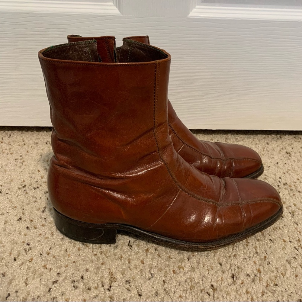 FLORSHEIM brown leather boot size 10